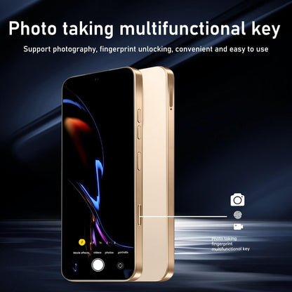 16PROMA X 16GB+1TB 6.99" HD Screen Smartphone Unlocked Cell Phone,Battery 7000mAh Unlocked The Phone, Android 14 Fingerprint Button Unlock/GPS/Dual SIM/5G/Face ID(Desert Titanium)