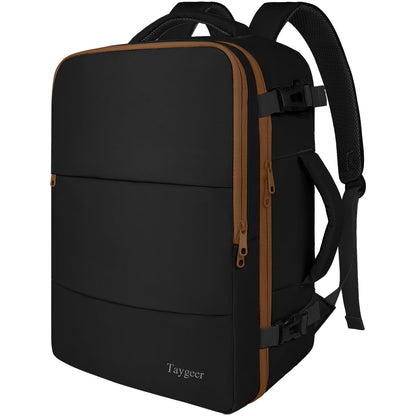 Taygeer Travel Backpack for Women, Carry On Backpack with USB Charging Port & Shoe Pouch, TSA 15.6inch Laptop Mochila Flight Approved, Nurse Bag Casual Daypack for Weekender Business Hiking, Pink