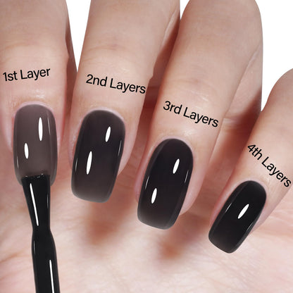 AILLSA Milky Pink Nude Gel Nail Polish, 15ml Translucent Soak Off UV LED Light Cure Gel Polish, Long Lasting for French Nail Art Salon DIY Manicure at Home