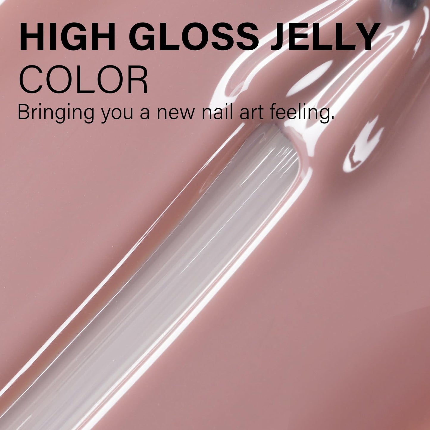 AILLSA Milky Pink Nude Gel Nail Polish, 15ml Translucent Soak Off UV LED Light Cure Gel Polish, Long Lasting for French Nail Art Salon DIY Manicure at Home