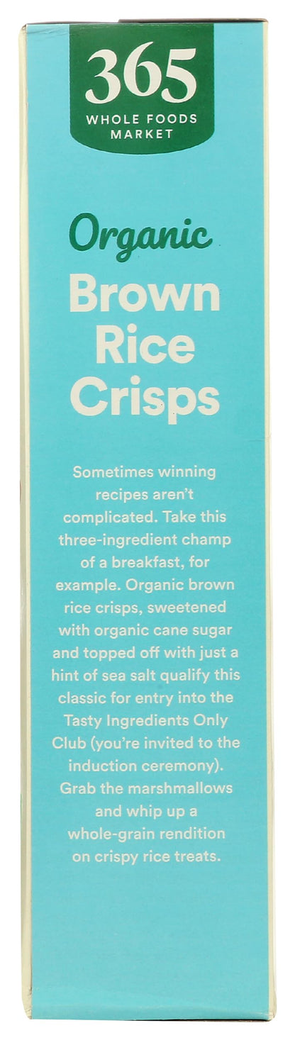365 by Whole Foods Market, Organic Brown Rice Crisps Cereal, 12 Ounce