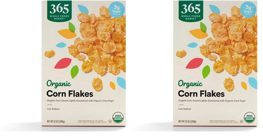 365 by Whole Foods Market, Organic Corn Flakes Cereal, 12 Ounce