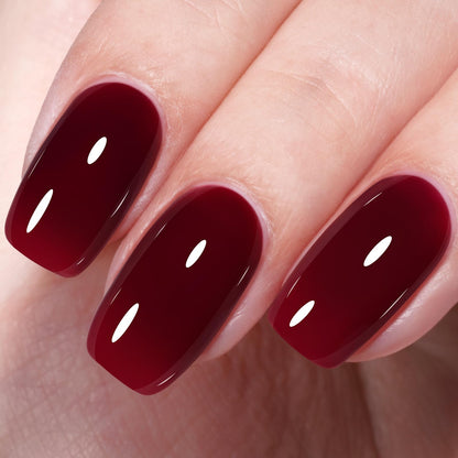 AILLSA Milky Pink Nude Gel Nail Polish, 15ml Translucent Soak Off UV LED Light Cure Gel Polish, Long Lasting for French Nail Art Salon DIY Manicure at Home