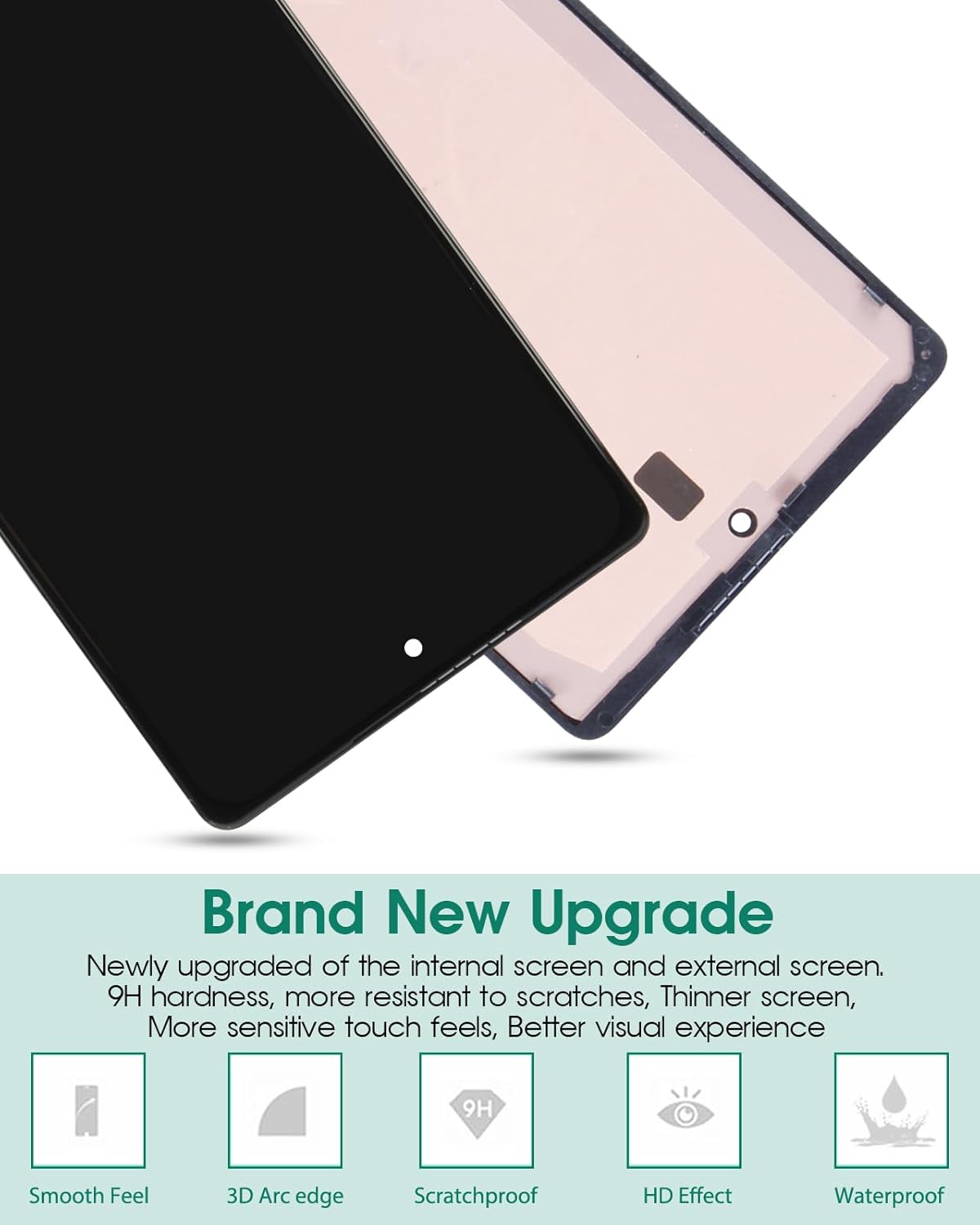 OLED for Google Pixel 6 Screen Replacement for Google Pixel 6 LCD Digitizer for Google Pixel 6 Touch Screen Display Assembly Repair Kits with Frame GB7N6 G9S9B16 (with Fingerprint, Not Original)