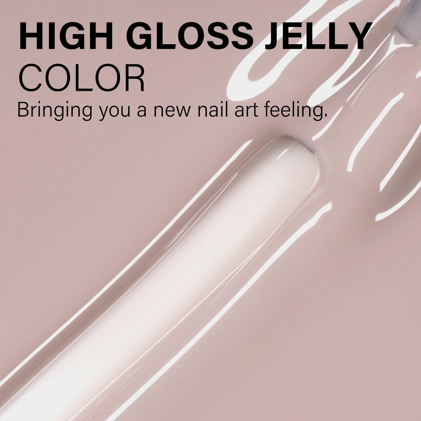 AILLSA Milky Pink Nude Gel Nail Polish, 15ml Translucent Soak Off UV LED Light Cure Gel Polish, Long Lasting for French Nail Art Salon DIY Manicure at Home