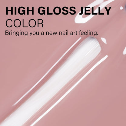 AILLSA Milky Pink Nude Gel Nail Polish, 15ml Translucent Soak Off UV LED Light Cure Gel Polish, Long Lasting for French Nail Art Salon DIY Manicure at Home