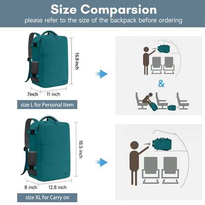 Taygeer Travel Backpack for Women, Carry On Backpack with USB Charging Port & Shoe Pouch, TSA 15.6inch Laptop Mochila Flight Approved, Nurse Bag Casual Daypack for Weekender Business Hiking, Pink