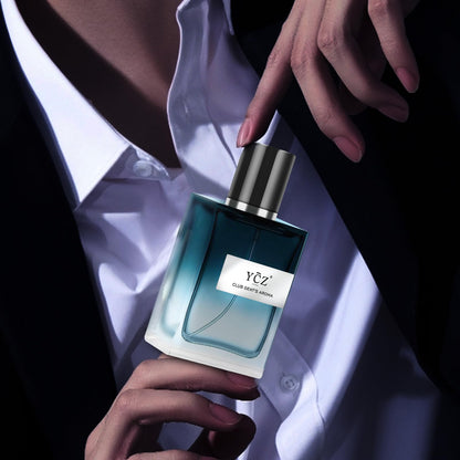 Ycz CLUB GENT'S AROMA, 1.7oz(50ml), Man Perfume, Nightclub Essential Fragrance, Long Lasting Cologne for Men with Aromatic Woody Notes of Aldehyde, Ginger, Mint, and Lemon