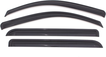 [AVS] outside Mount Rain Guards for 2006 - 2012 Toyota RAV4 | Window Vent Visors, 4 Pcs. - Smoke | 94608