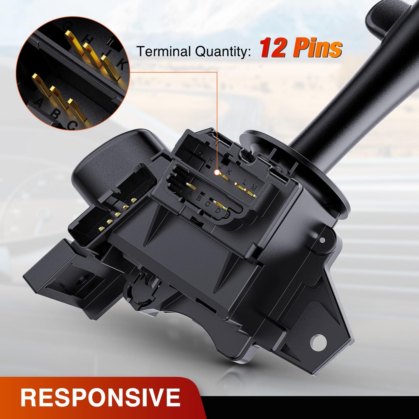 Turn Signal Switch Compatible with 2007 2008 2009 2010 2011 2012 2013 Chevy Suburban Tahoe 2007-2013 GMC Yukon XL 2007-2014 Cadillac Escalade Blinker Windshield Wiper Switches