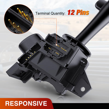 Turn Signal Switch Compatible with 2007 2008 2009 2010 2011 2012 2013 Chevy Suburban Tahoe 2007-2013 GMC Yukon XL 2007-2014 Cadillac Escalade Blinker Windshield Wiper Switches