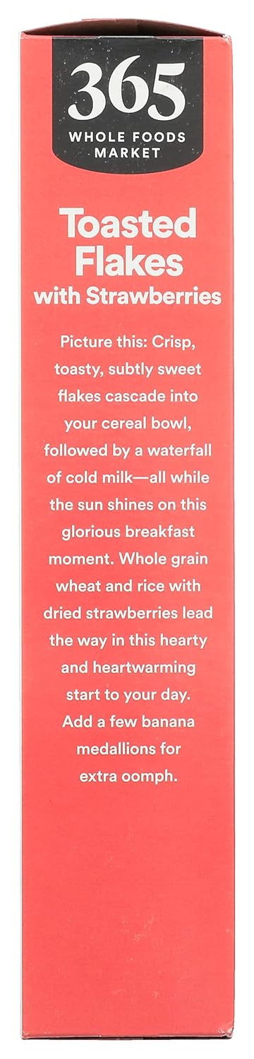 365 By Whole Foods Market, Strawberry Toasted Flakes Cereal, 11.7 Ounce