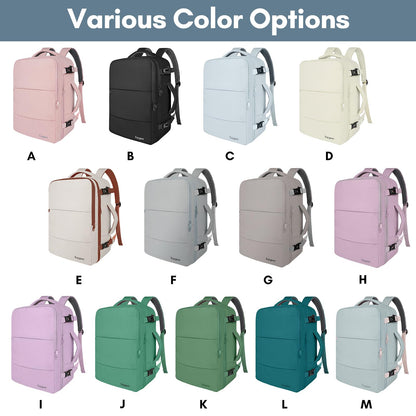 Taygeer Travel Backpack for Women, Carry On Backpack with USB Charging Port & Shoe Pouch, TSA 15.6inch Laptop Mochila Flight Approved, Nurse Bag Casual Daypack for Weekender Business Hiking, Pink