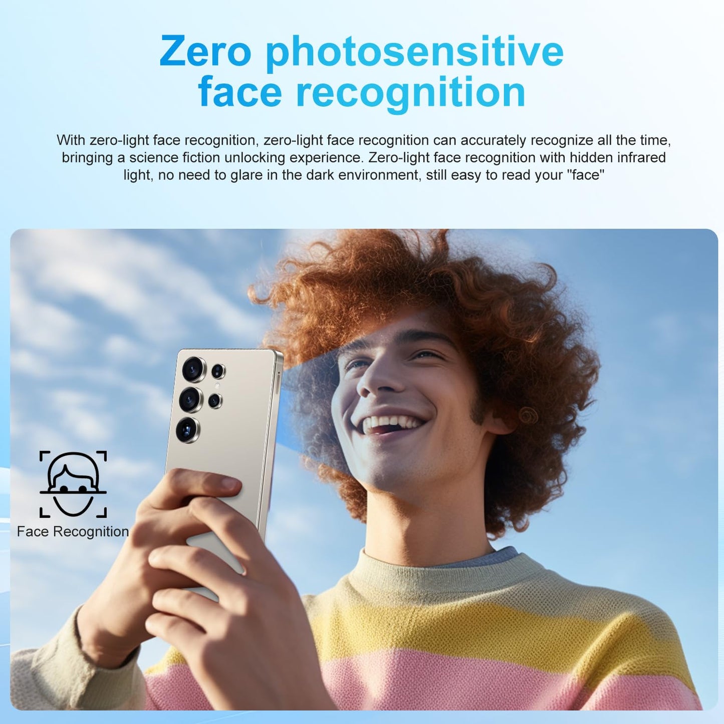 SZV I25 Ultra Unlocked Cell Phone,12+512GB 5G Unlocked Phone, Built in Pen Android 14 Battery 7000mAh 6.99" HD Screen Smartphone, Dual SIM/Face ID/Fingerprint Lock/GPS (Cyan, 12+512)