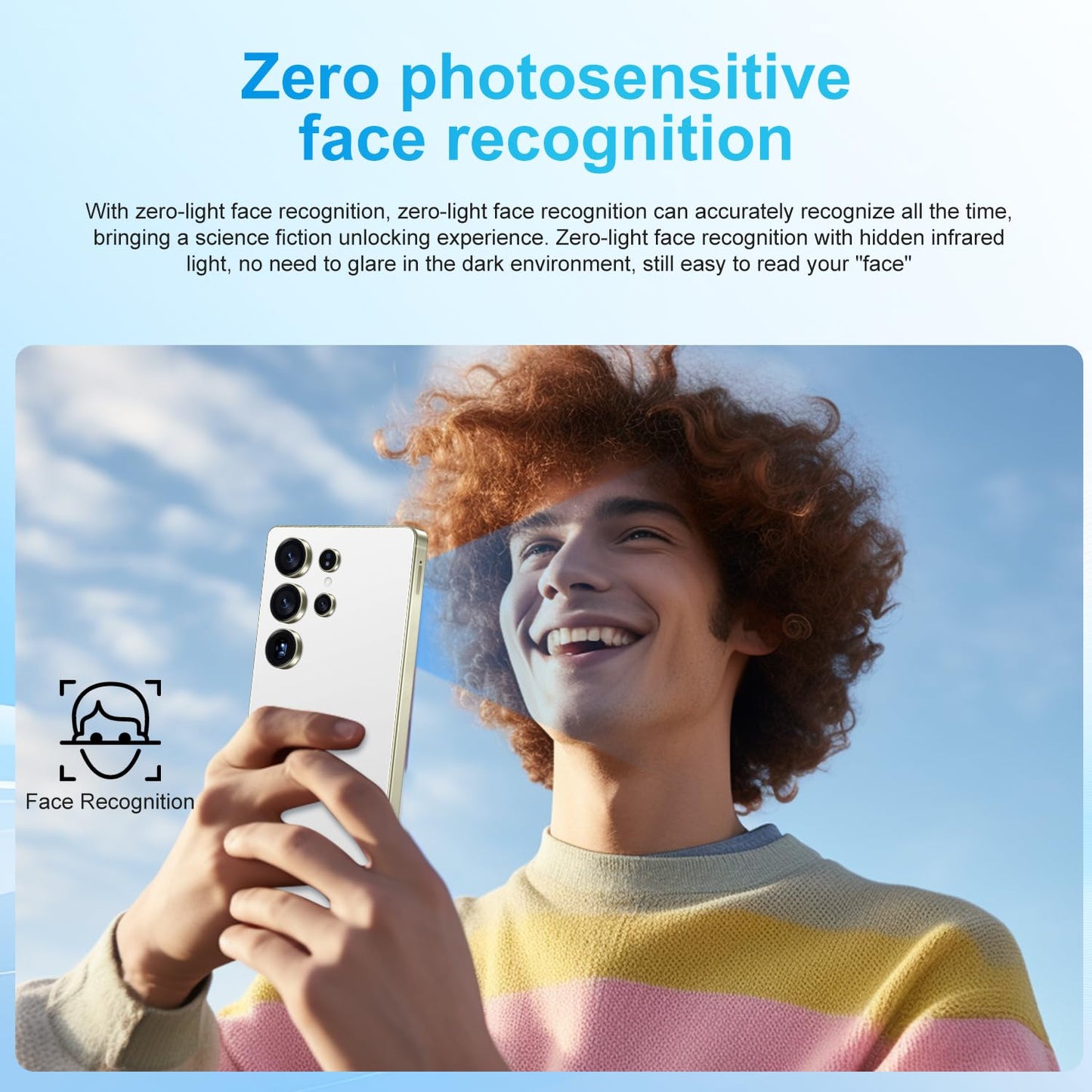 SZV I25 Ultra Unlocked Cell Phone,12+512GB 5G Unlocked Phone, Built in Pen Android 14 Battery 7000mAh 6.99" HD Screen Smartphone, Dual SIM/Face ID/Fingerprint Lock/GPS (Cyan, 12+512)