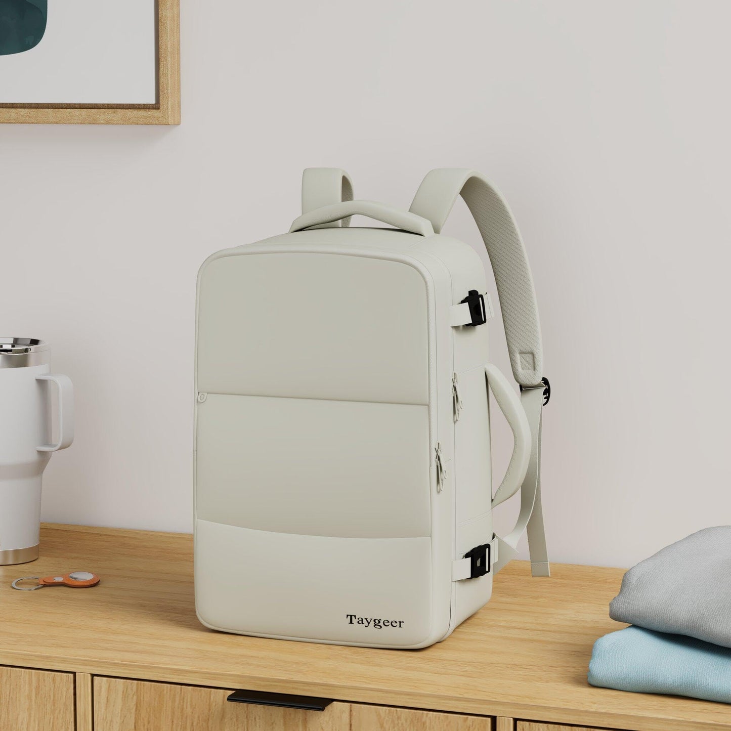 Taygeer Travel Backpack for Women, Carry On Backpack with USB Charging Port & Shoe Pouch, TSA 15.6inch Laptop Mochila Flight Approved, Nurse Bag Casual Daypack for Weekender Business Hiking, Pink