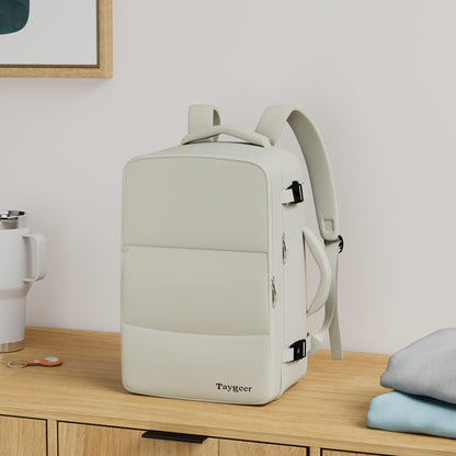 Taygeer Travel Backpack for Women, Carry On Backpack with USB Charging Port & Shoe Pouch, TSA 15.6inch Laptop Mochila Flight Approved, Nurse Bag Casual Daypack for Weekender Business Hiking, Pink