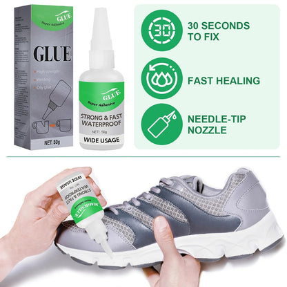 Wood & Parquet Adhesive, Welding High-Strength Oily Glue, Universal Super Glue Gel, Instant Bonding, Strong Adhesion, Repairs Last Long Time for Metal, Wood, Ceramics,Leather, Glass (Clear 2PC)