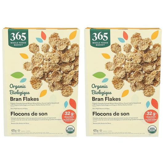 365 by Whole Foods Market, Organic Bran Flakes Cereal, 15 Ounce
