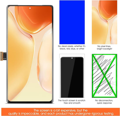 OLED for Google Pixel 6 Pro 5G LCD Screen Replacement for Pixel 6 Pro LCD Display GLUOG G8VOU Screen Touch Digitizer Assembly+Installation Video（with Fingerprint Function,No Fingerprint Cable