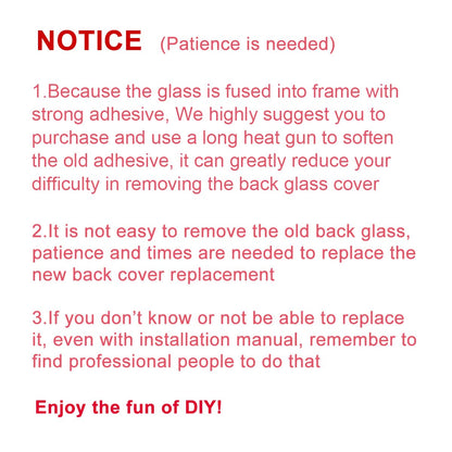 OEM Rear Back Glass Replacement (Pacific Blue) Compatible with iPhone 12 pro max 6.7 inches All Carriers with Pre-Installed Adhesive and Repairing Tool Kits