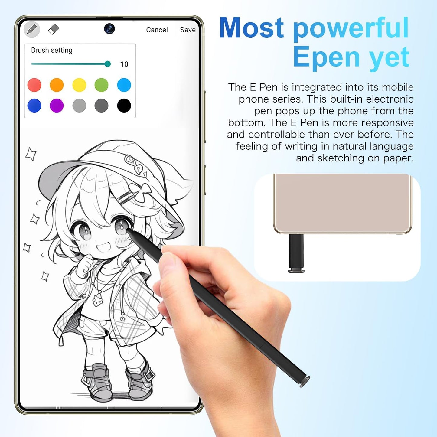 SZV I25 Ultra Unlocked Cell Phone,12+512GB 5G Unlocked Phone, Built in Pen Android 14 Battery 7000mAh 6.99" HD Screen Smartphone, Dual SIM/Face ID/Fingerprint Lock/GPS (Cyan, 12+512)