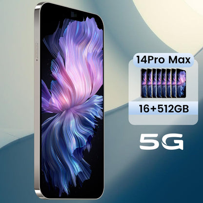 14PROMA X Unlocked Cell Phone,Long Battery Life 6.82" HD Screen Unlocked Phones,Android13 12+512GB Smartphone with 128G Memory Card,Dual SIM/Fingerprint Lock/Face ID/GPS (Purple)