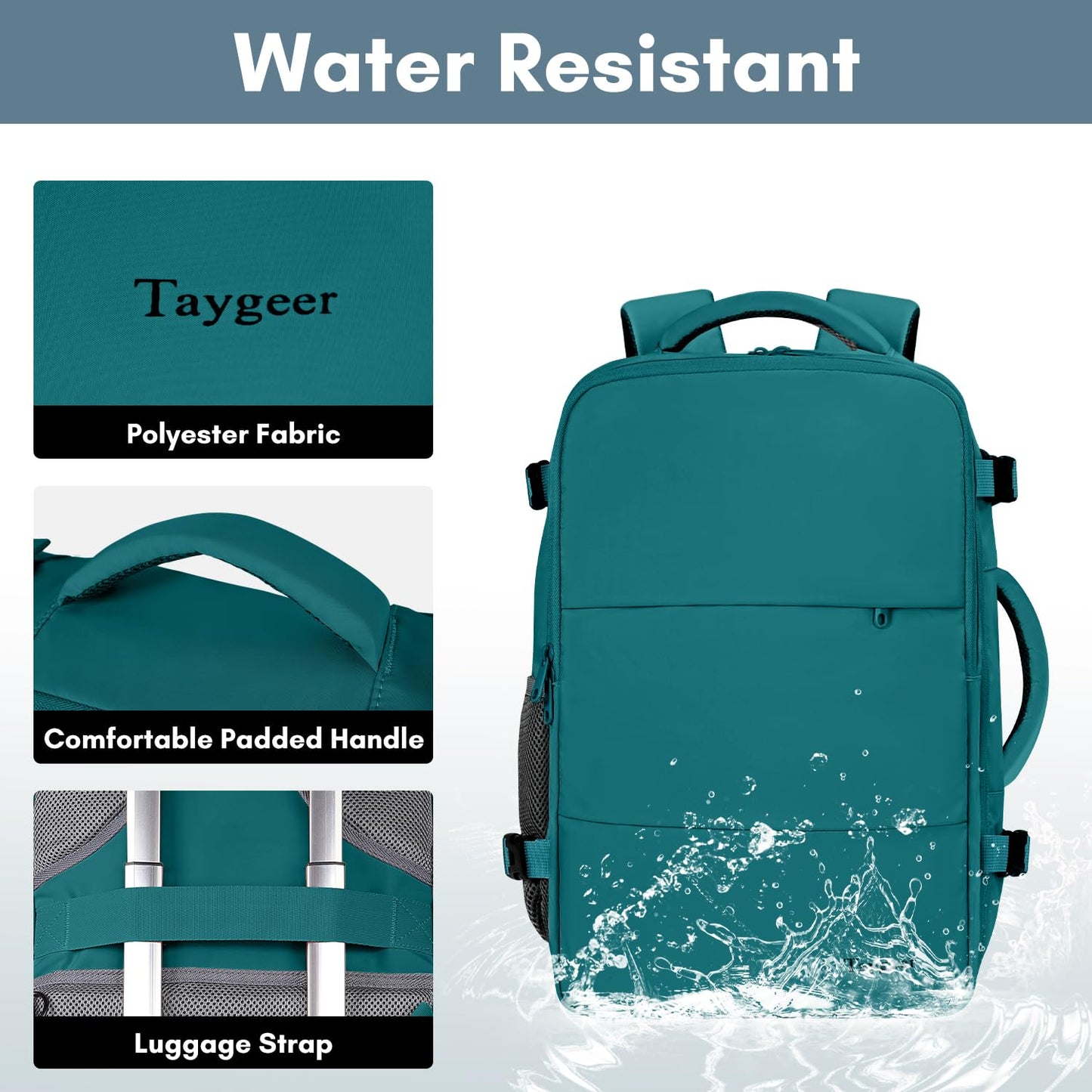 Taygeer Travel Backpack for Women, Carry On Backpack with USB Charging Port & Shoe Pouch, TSA 15.6inch Laptop Mochila Flight Approved, Nurse Bag Casual Daypack for Weekender Business Hiking, Pink