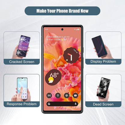 TFT LCD Digital Display Compatible with Google Pixel 6 GB7N6 G9S9B16 6.4" LCD Display Touch Screen Assembly (No Fingerprint Support)+Tools