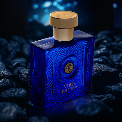NovoGlow Verse Deep Blue, Eau de Parfum Spray Perfume, Fragrance For Men- Daywear, Casual Daily Cologne 3.4 Oz Bottle- Ideal EDP Beauty Gift for Birthday, Anniversary