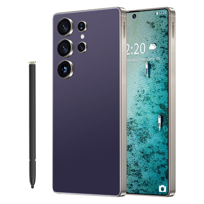 SZV I25 Ultra Unlocked Cell Phone,12+512GB 5G Unlocked Phone, Built in Pen Android 14 Battery 7000mAh 6.99" HD Screen Smartphone, Dual SIM/Face ID/Fingerprint Lock/GPS (Cyan, 12+512)