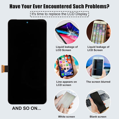 [with Bracket][Support Fingerprint Function] SWARK New OLED Display Replacement for Pixel 8 Pro LCD Display digitizer Touch Screen Assembly with Upgraded Repair Tools Kit