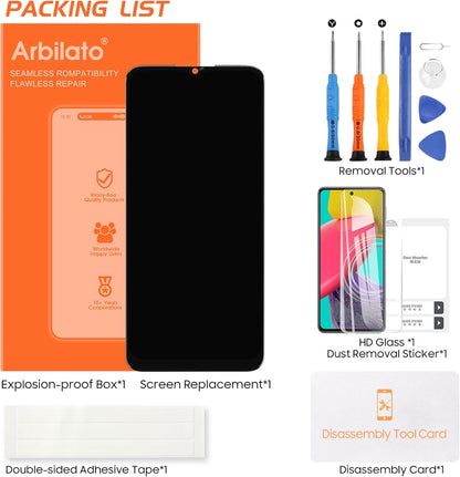 OLED Screen for Samsung A71 5G Screen Replacement for Galaxy A71 5G LCD Screen SM-A716F Touch Display Digitizer Assembly Repair Parts with Frame(with Fingerprint Function) (Not Fit A71 4G/A715)