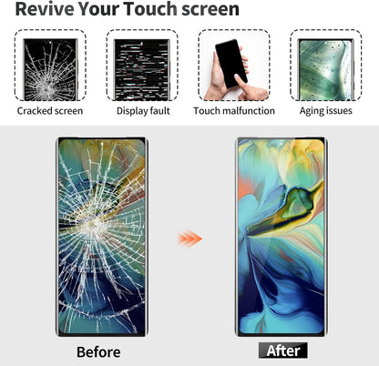 OLED for Google Pixel 6 Pro Screen Replacement 5g for Google Pixel 6 Pro Display Digitizer for Pixel 6 Pro G8VOU LCD Touch Screen Assembly with Frame GLUOG GF5KQ Black (with Fingerprint Function)