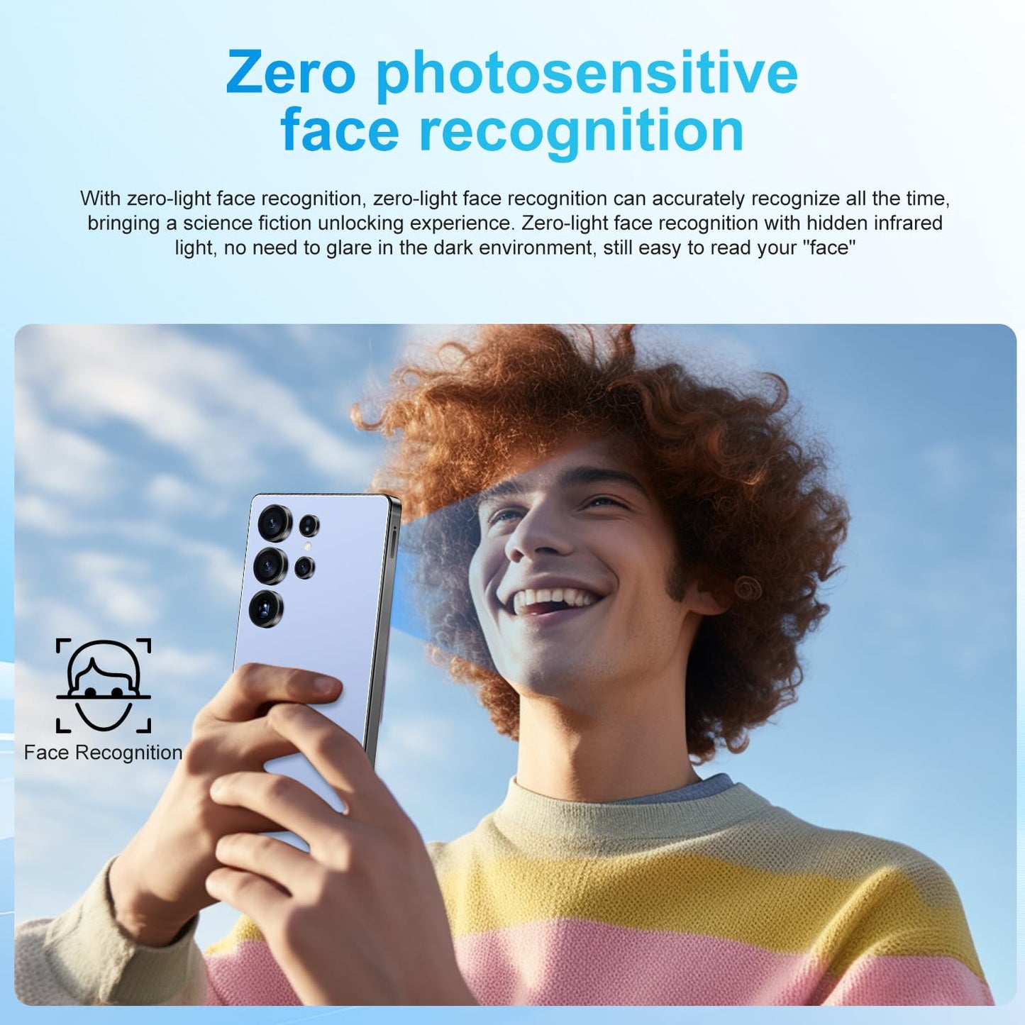 SZV I25 Ultra Unlocked Cell Phone,12+512GB 5G Unlocked Phone, Built in Pen Android 14 Battery 7000mAh 6.99" HD Screen Smartphone, Dual SIM/Face ID/Fingerprint Lock/GPS (Cyan, 12+512)