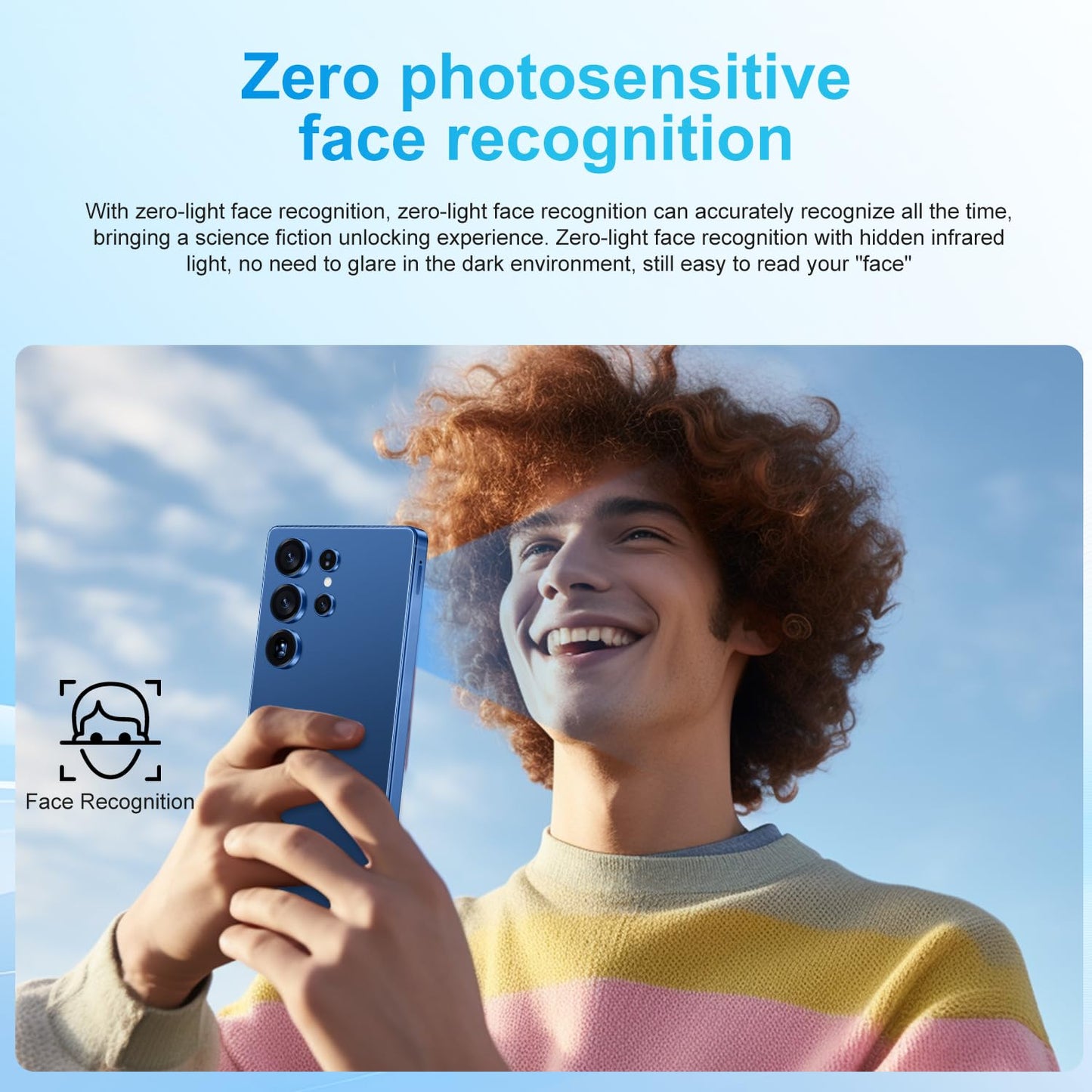 SZV I25 Ultra Unlocked Cell Phone,12+512GB 5G Unlocked Phone, Built in Pen Android 14 Battery 7000mAh 6.99" HD Screen Smartphone, Dual SIM/Face ID/Fingerprint Lock/GPS (Cyan, 12+512)