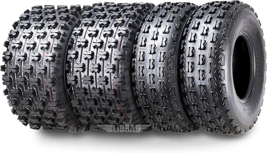 4 Sport ATV Tires 22X7-10 & 22X10-9 90-04 Yamaha Warrior 350X GNCC Race