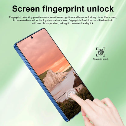 SZV I25 Ultra Unlocked Cell Phone,12+512GB 5G Unlocked Phone, Built in Pen Android 14 Battery 7000mAh 6.99" HD Screen Smartphone, Dual SIM/Face ID/Fingerprint Lock/GPS (Cyan, 12+512)