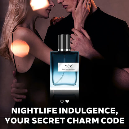 Ycz CLUB GENT'S AROMA, 1.7oz(50ml), Man Perfume, Nightclub Essential Fragrance, Long Lasting Cologne for Men with Aromatic Woody Notes of Aldehyde, Ginger, Mint, and Lemon