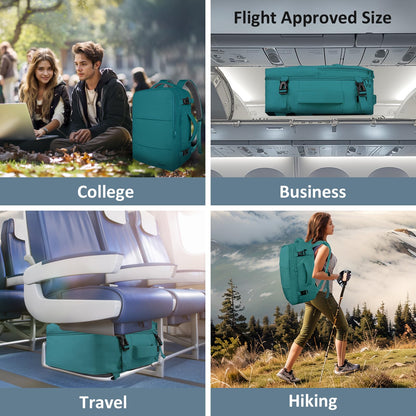 Taygeer Travel Backpack for Women, Carry On Backpack with USB Charging Port & Shoe Pouch, TSA 15.6inch Laptop Mochila Flight Approved, Nurse Bag Casual Daypack for Weekender Business Hiking, Pink