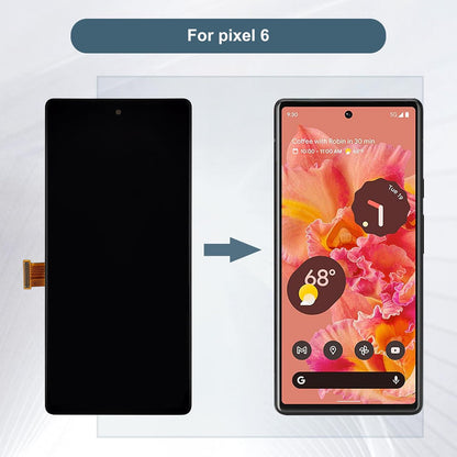 TFT LCD Digital Display Compatible with Google Pixel 6 GB7N6 G9S9B16 6.4" LCD Display Touch Screen Assembly (No Fingerprint Support)+Tools