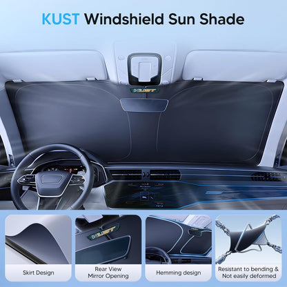 Windshield Sun Shade for Mazda CX-5 2017-2024 2025 2026 CX5 Accessories Window Shade Sun Visor Protector Blocks UV Rays Keep Car Cooler