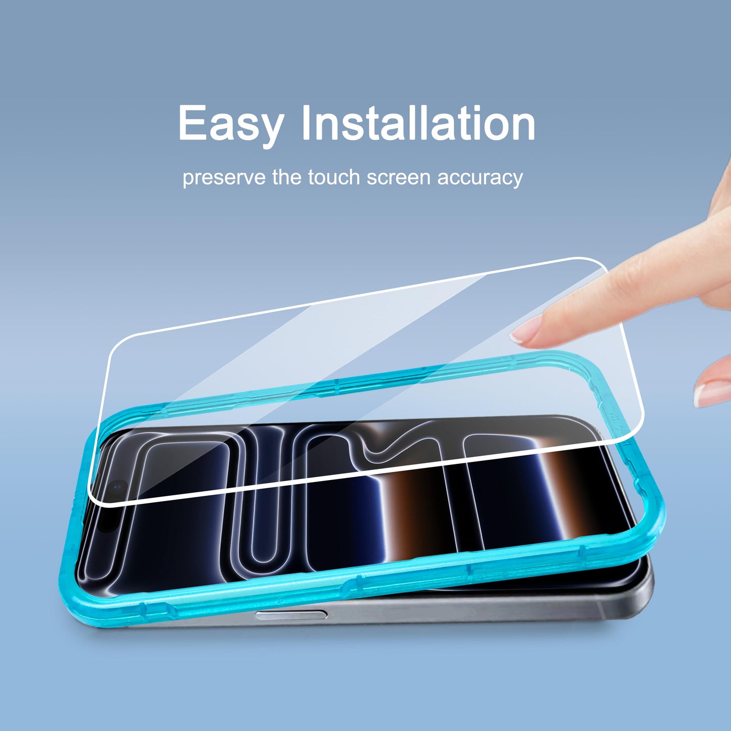 Ailun 2 Pack Screen Protector for iPhone 13 [6.1 inch Display] with 2 Pack Tempered Glass Camera Lens Protector,[9H Hardness]-HD