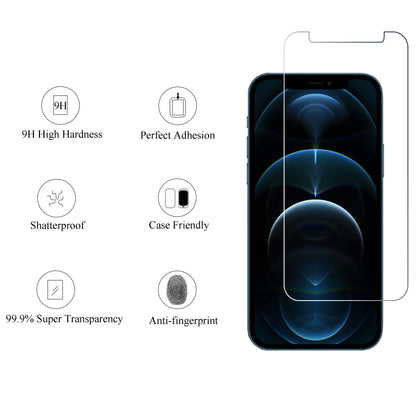 Ailun 2 Pack Screen Protector for iPhone 13 [6.1 inch Display] with 2 Pack Tempered Glass Camera Lens Protector,[9H Hardness]-HD