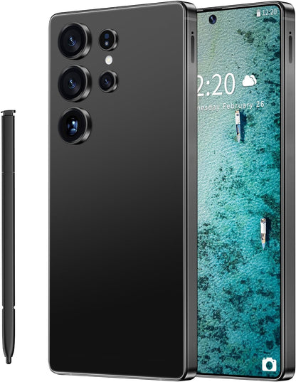 SZV I25 Ultra Unlocked Cell Phone,12+512GB 5G Unlocked Phone, Built in Pen Android 14 Battery 7000mAh 6.99" HD Screen Smartphone, Dual SIM/Face ID/Fingerprint Lock/GPS (Cyan, 12+512)