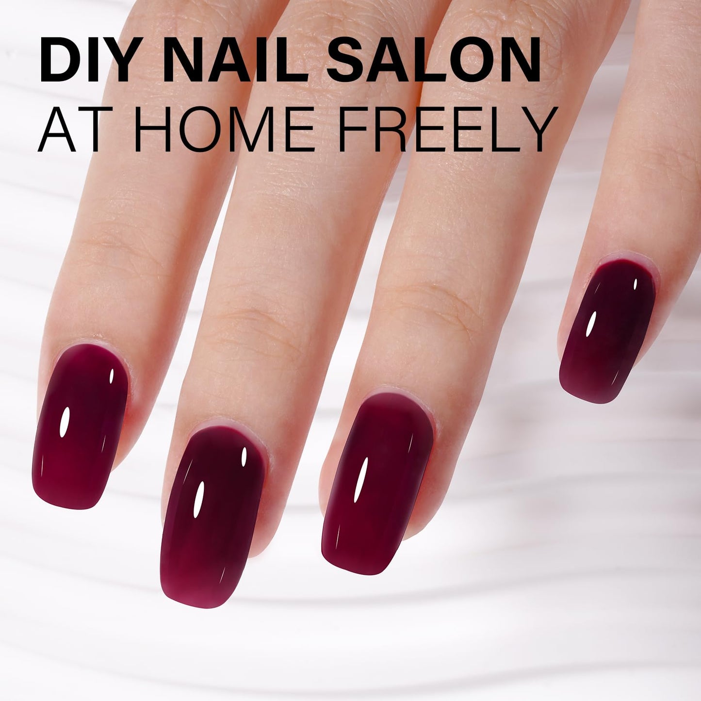 AILLSA Milky Pink Nude Gel Nail Polish, 15ml Translucent Soak Off UV LED Light Cure Gel Polish, Long Lasting for French Nail Art Salon DIY Manicure at Home