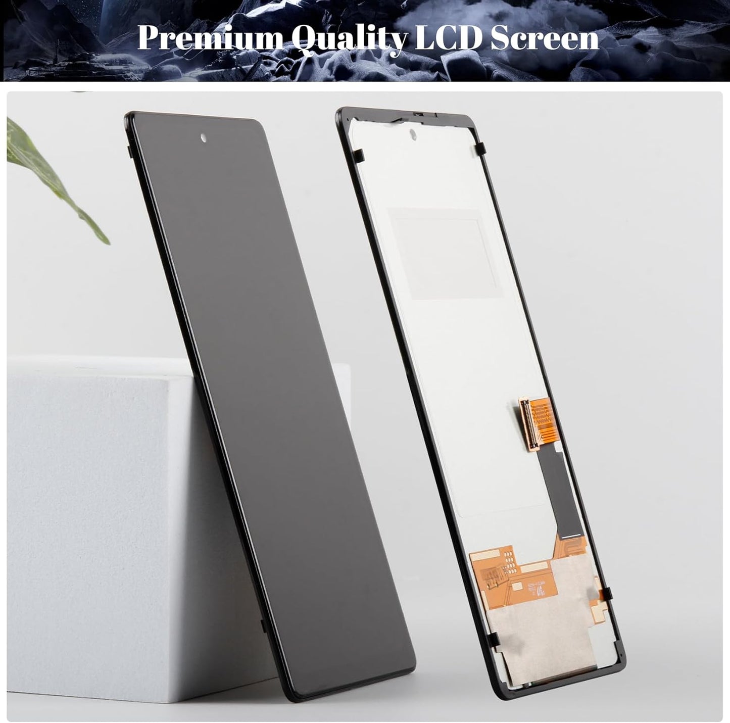 TFT for Google Pixel 6 LCD Display for Google Pixel 6 Screen Replacemet for GB7N6, G9S9B16, G9S9B, GR1YH Touch Screen Digitizer Display Assembly Repair Kits Without Frame(Black,NO Fingerprint)