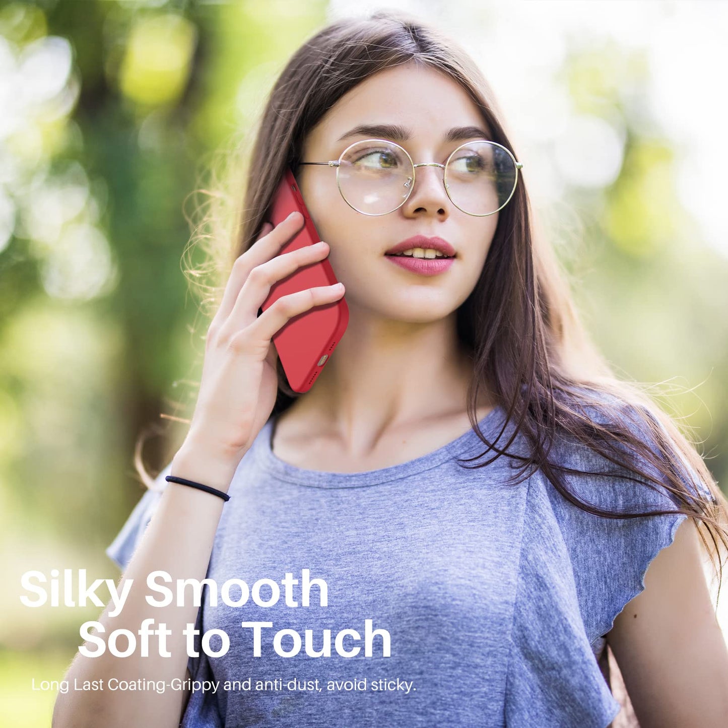 ORNARTO Compatible with iPhone 12 Case, Compatible with iPhone 12 Pro Case, Slim Liquid Silicone 3 Layers Full Covered Soft Gel Rubber Phone Case Cover 6.1 inch-White