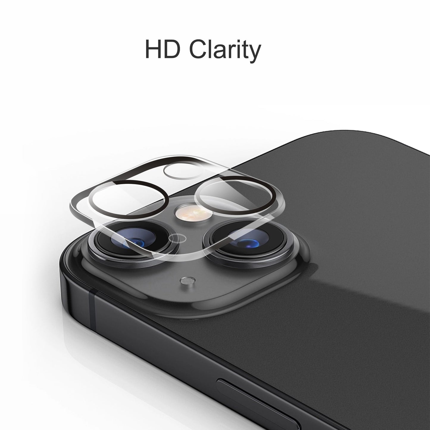 Ailun 2 Pack Screen Protector for iPhone 13 [6.1 inch Display] with 2 Pack Tempered Glass Camera Lens Protector,[9H Hardness]-HD