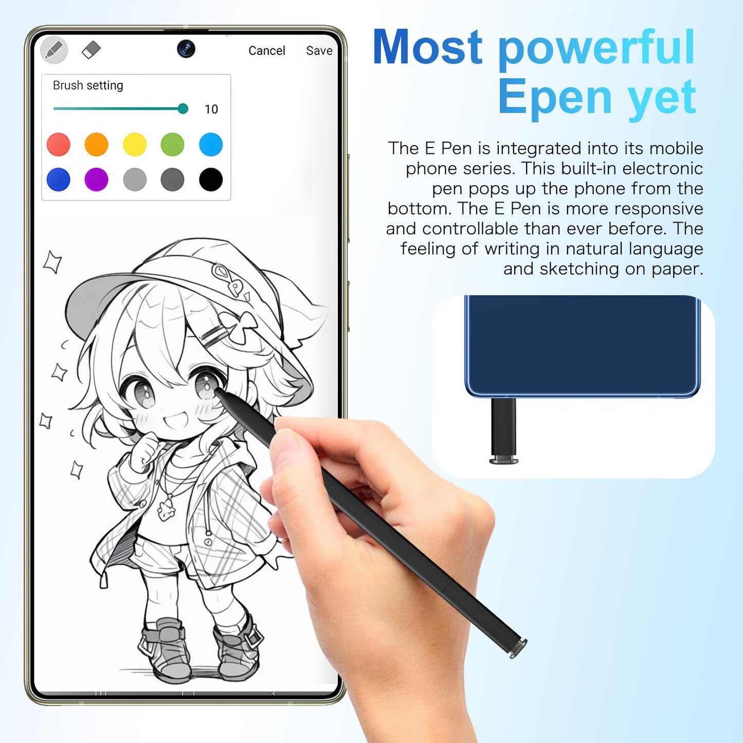 SZV I25 Ultra Unlocked Cell Phone,12+512GB 5G Unlocked Phone, Built in Pen Android 14 Battery 7000mAh 6.99" HD Screen Smartphone, Dual SIM/Face ID/Fingerprint Lock/GPS (Cyan, 12+512)